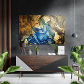 Marbleous Brushed Aluminium Dibond Wall Art.